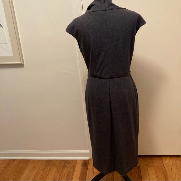 Lafayette 148 New York Sheath Gray Wool Dress size 6 - Picture 4 of 9